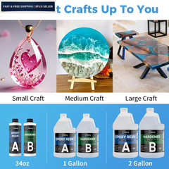 OSBANG Epoxy Resin 2 Gal, Clear Casting Kit for DIY 2 Crystal