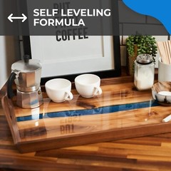 Easy 1:1 Mixing Epoxy Resin – Water-Resistant Crystal Finish for Tabletops