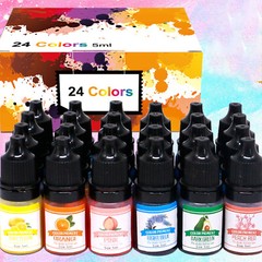 Liquid Epoxy Resin Pigment Translucent Resin Colorant Concentrated 24 Colors