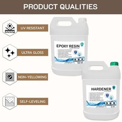 Epoxy Resin Kit – 1 Gallon (100 Oz Epoxy + 50 Oz Hardener) Countertop Epoxy Kit
