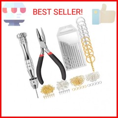 222 PCS Pin Vise Kit for Resin Molds, LEOBRO Steel Hand Drill with Drill Bits &