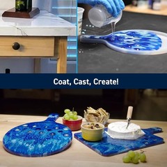 Table Top Epoxy Resin Kit – 2 Gallon Crystal Clear Epoxy with High Gloss & UV…