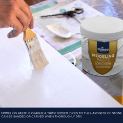 Thick Modeling Paste White 28.2 Oz / 800gm – High Density, Acrylic Medium for…