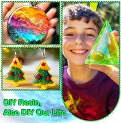 Epoxy Resin Color Pigment – 24 Colors Liquid Epoxy Dye Set with 6 Glitters, H…