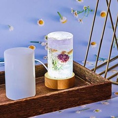 Resin Cylinder Silicone Light Mold Set, Include Cylinder Light Mold and USB