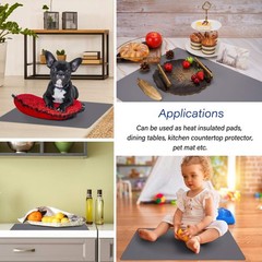 Extra Large Silicone Mat 25.2″x17.7″ Heat Resistant Craft Desk & Counter Prot