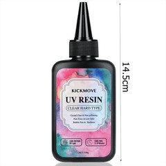 300G UV Resin,Upgraded Hard Type Crystal Clear Epoxy Resin up Premixed UV Cure