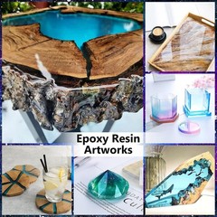 Resin Casting Kit 64OZ Clear Epoxy with Mixing Accessories for Creative Projects