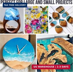 Epoxy Resin 2 Gallon – Crystal Clear Epoxy Resin Kit – Self-Leveling, High-Gloss