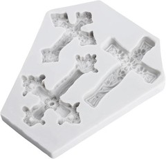 Cross Polymer Clay Mold Jesus Cross Silicone Molds for DIY Crafts Epoxy Resin Ca