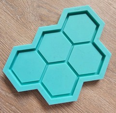 Silicone Hexagonal Honeycomb Tray Mold, high quality thick material, gently used