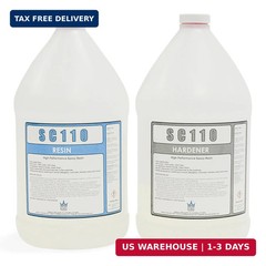 Epoxy Resin Kit with Hardener – Crystal Clear, Self-Leveling, UV-Resistant, Non-