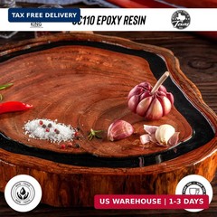Epoxy Resin Kit with Hardener – Crystal Clear, Self-Leveling, UV-Resistant, Non-