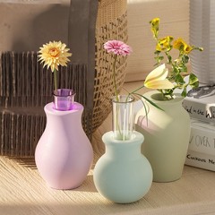 4 PCS Silicone epoxy resin mold 3D vase soap gypsum DIY gypsum set