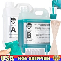 Silicone Mold Making Kit Liquid RTV Pourable Easy Mixing Fast Curing Non Toxic