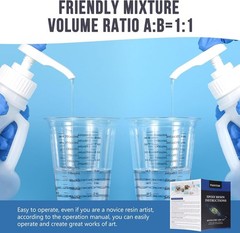 2 Gallon Crystal Clear Epoxy Resin Kit – Self-Leveling, High-Gloss Finish
