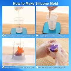 Silicone Mold Making Kit, 38.8oz 10A Elastic Liquid Silica Gel for Casting Resin