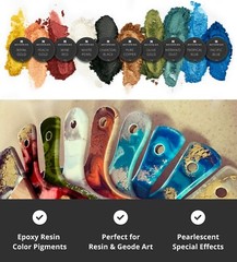 MEYSPRING 2Tone Collection Mica Powder Set – Epoxy Resin Color Pigment Resin Dye