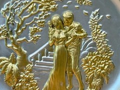 Couples Decorative Plate Mold For Resin
