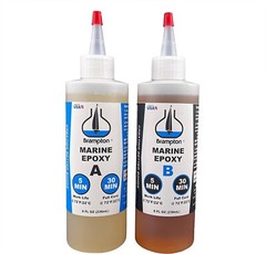 Brampton Marine Epoxy – Quick Bonding Underwater for Boat Repairs (16 Oz)