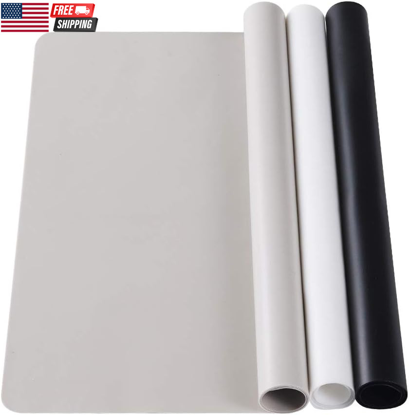 3 Pack Silicone Mat Large Silicone Sheets for Crafts, Liquid, Resin Jewelry Cast