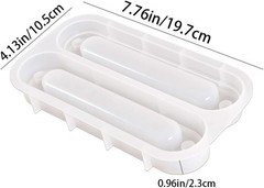 2 PCS Dice Storage Box Resin Mold Resin Molds Silicone Dice Box Molds with Lid R