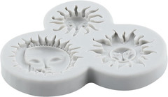 Sun and Moon Face Silicone Molds Sun Face Polymer Clay Mold for DIY Crafts Air D