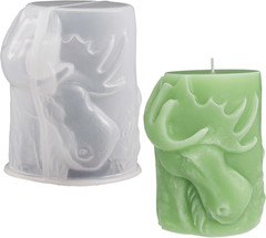 Deer Cylinder Animal Resin Casting Silicone Mold for Home Decor & Candle Making