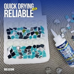 Beacon Mosaic Glue 2oz Non-Toxic Water Resistant Adhesive for Tiles & Crafts