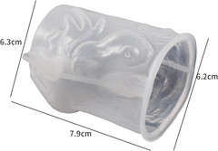 Deer Cylinder Animal Resin Casting Silicone Mold for Home Decor & Candle Making