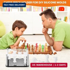 Chess Piece Holder, Metal Holder for Chess Molds for DIY Silicone Molds, Silicon