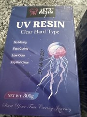 Lot Of 2 LET’S RESIN UV Resin, 300g Crystal Clear Hard Type Exp 03/27 Brand NEW