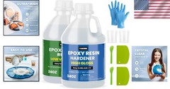 Durable 68 OZ Non-Toxic Epoxy Resin Kit – Self-Leveling for Flawless Finishes