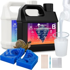 Translucent 4.4 lbs Silicone Mold Making Kit – Effortless Mix Ratio 1:1