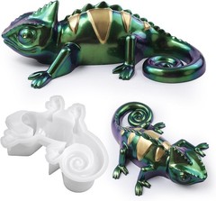 Lizard Animal Cylinder Candle & Resin Mold – Resin Casting Silicone Molds for…