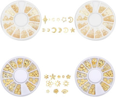 4 Boxes Star Moon Sun Snowflake Resin Filler Charms Brass Epoxy Resin Supplies C