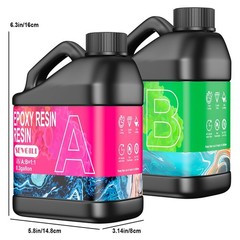 0.6 Gallon Epoxy Resin Kit, With Free Accessories For DIY Handmade Gifts -The To