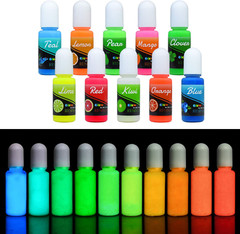 Epoxy UV Resin Color Pigment – Glow In The Dark Liquid Luminous Transparent Dye