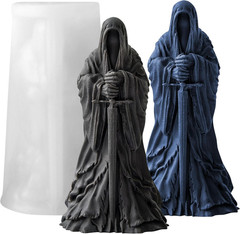 Skull Ghost Cylinder Animal Molds Bear Candle & Resin Mold – Resin Casting Silic