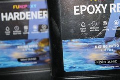 Funepoxy Crystal Clear Epoxy Resin & Hardener Kit For Table Top 500mL Bottles