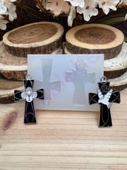 Holy Spirit-Holy communion sacrament cross pendant handmade silicone mold