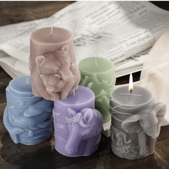 Wolf Cylinder Silicone Mold Resin Mold Animal Candle Mold Animal Soap Wax Candle