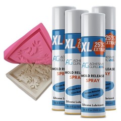 Water-Resistant Silicone Mold Release Spray – Easy Application, 4 Pack, 67.6 oz