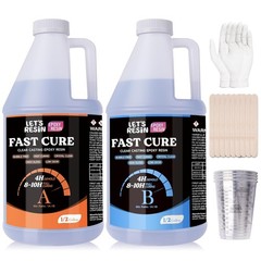 Fast Cure Resin Epoxy Jewelry,1 Gallon Quick Dry Resin-4 Hours Demold,Crystal