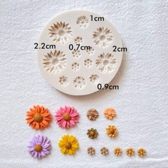 Polymer Clay Flower Molds 2 Pcs Jewelry Making Clay Cutters Medium Flower