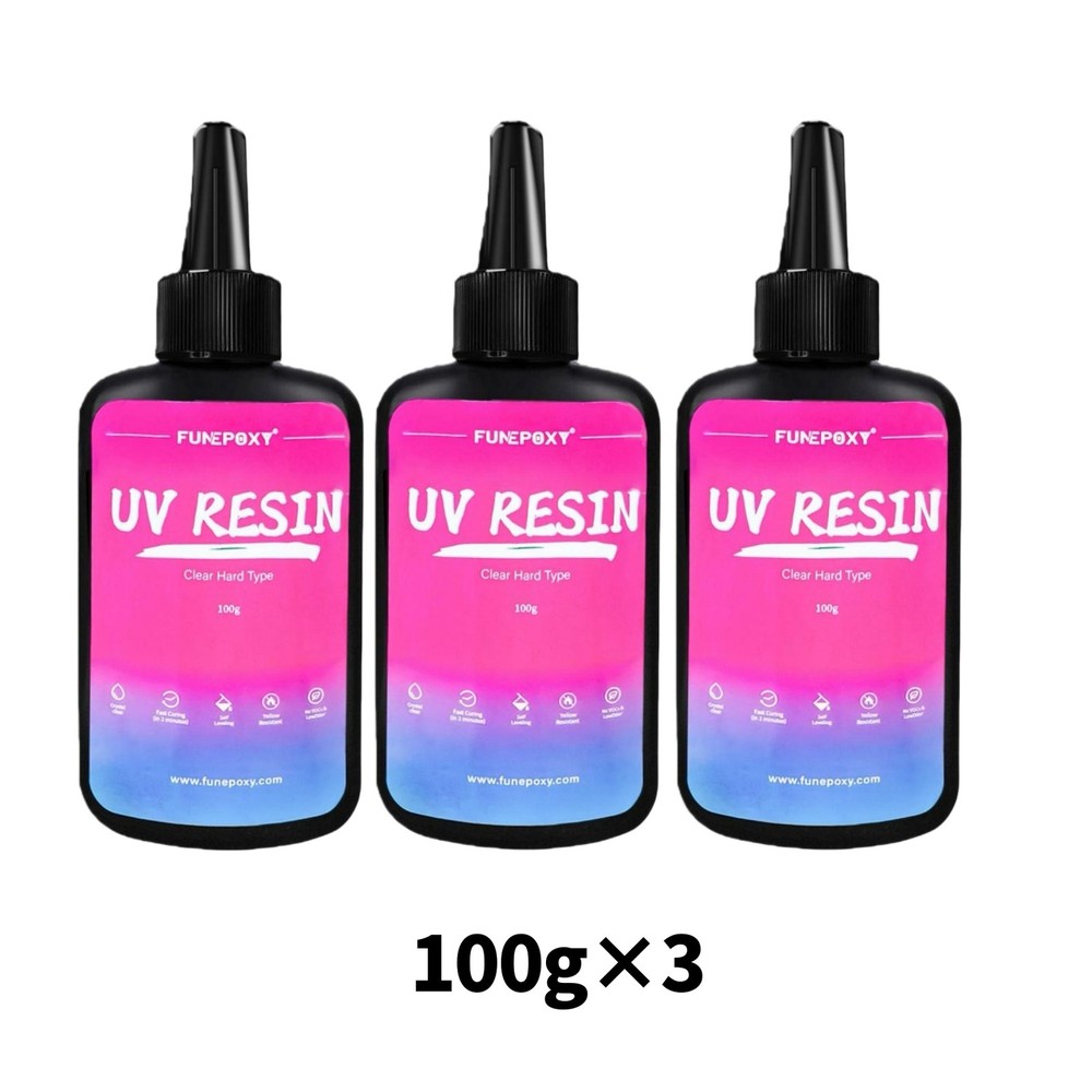 300g UV Resin Crystal Clear Quick Cure High Gloss for DIY Handmade Jewelry Art