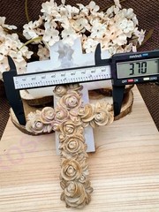 Roses cross handmade silicone mold for crafts