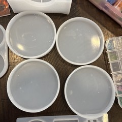 Resin Friends Molds Glitter , And More. Used 3 Times.