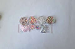 Large Destash Lot Of Large Glitter, Resin Inclusions, Confetti