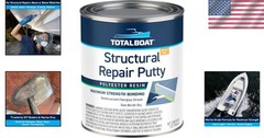 High-Strength Fiber Reinforced Polyester Putty – Quick Setting 32 Oz for Repairs